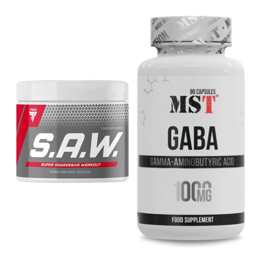 Trainings-Set: Trec Nutrition SAW Booster + MST GABA 1000mg – alle enthaltenen Artikel