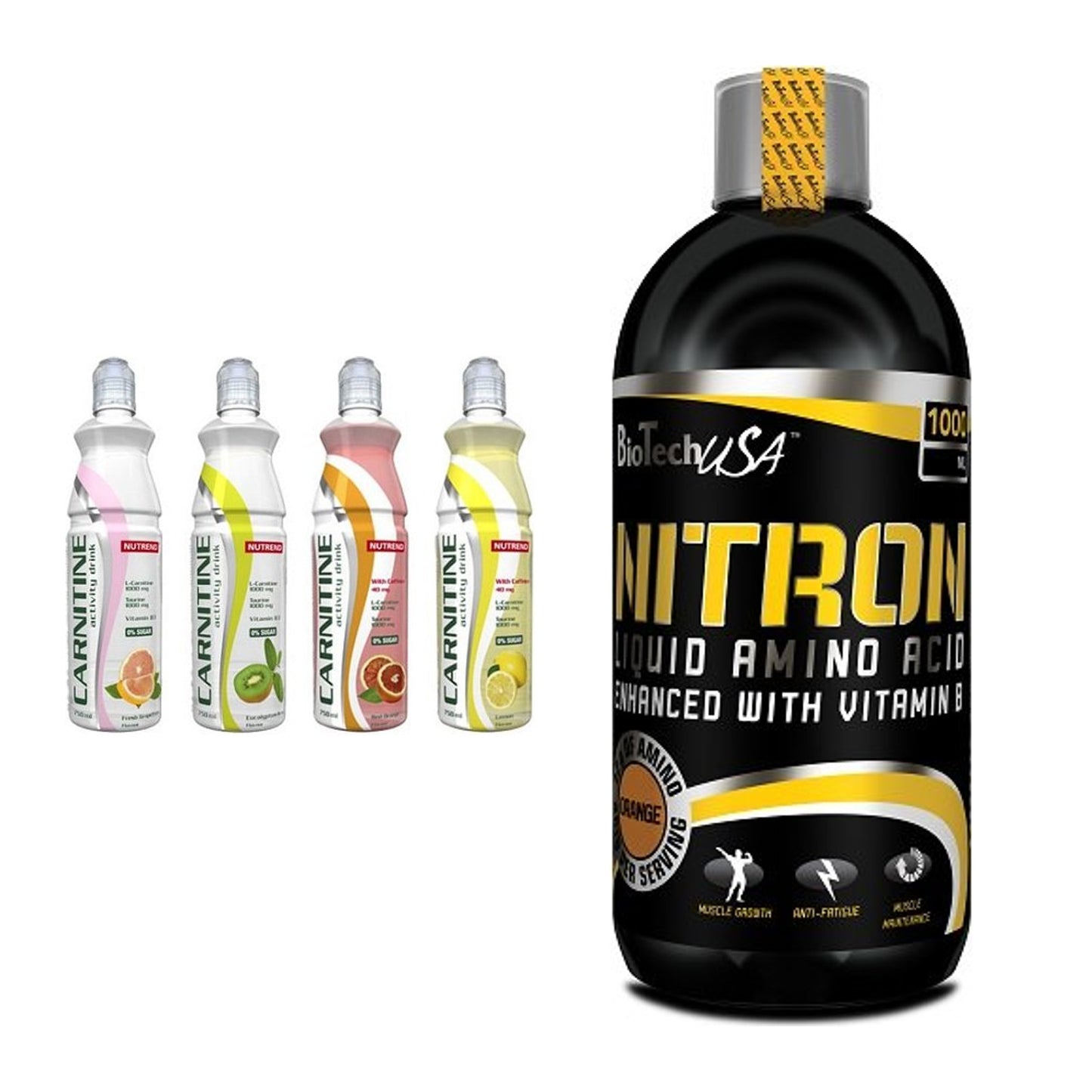 Trainings-Set: Nutrend Activity + BioTech Liquid Amino – alle enthaltenen Artikel