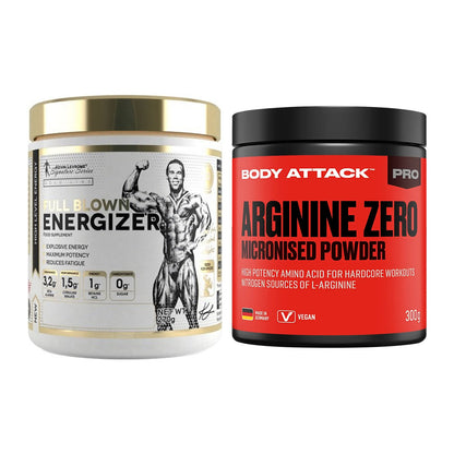 Trainings-Set: Kevin Levrone Full Blown + Body Attack 100 % Arginine – alle enthaltenen Artikel