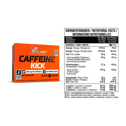 Trainings-Set: Olimp Caffeine Kick + MST BCAA Zero – alle enthaltenen Artikel