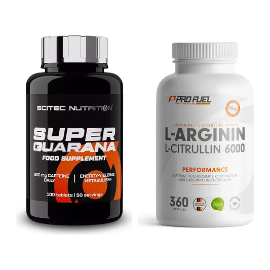 Trainings-Set: Scitec Super Guarana 100 + ProFuel L-Arginin – alle enthaltenen Artikel