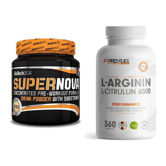 Trainings-Set: BioTech Supernova + ProFuel L-Arginin & L-Citrullin – alle enthaltenen Artikel