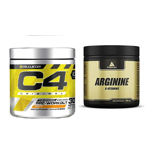 Trainings-Set: Cellucor C4 Original 30Serv. + Peak Arginin – alle enthaltenen Artikel
