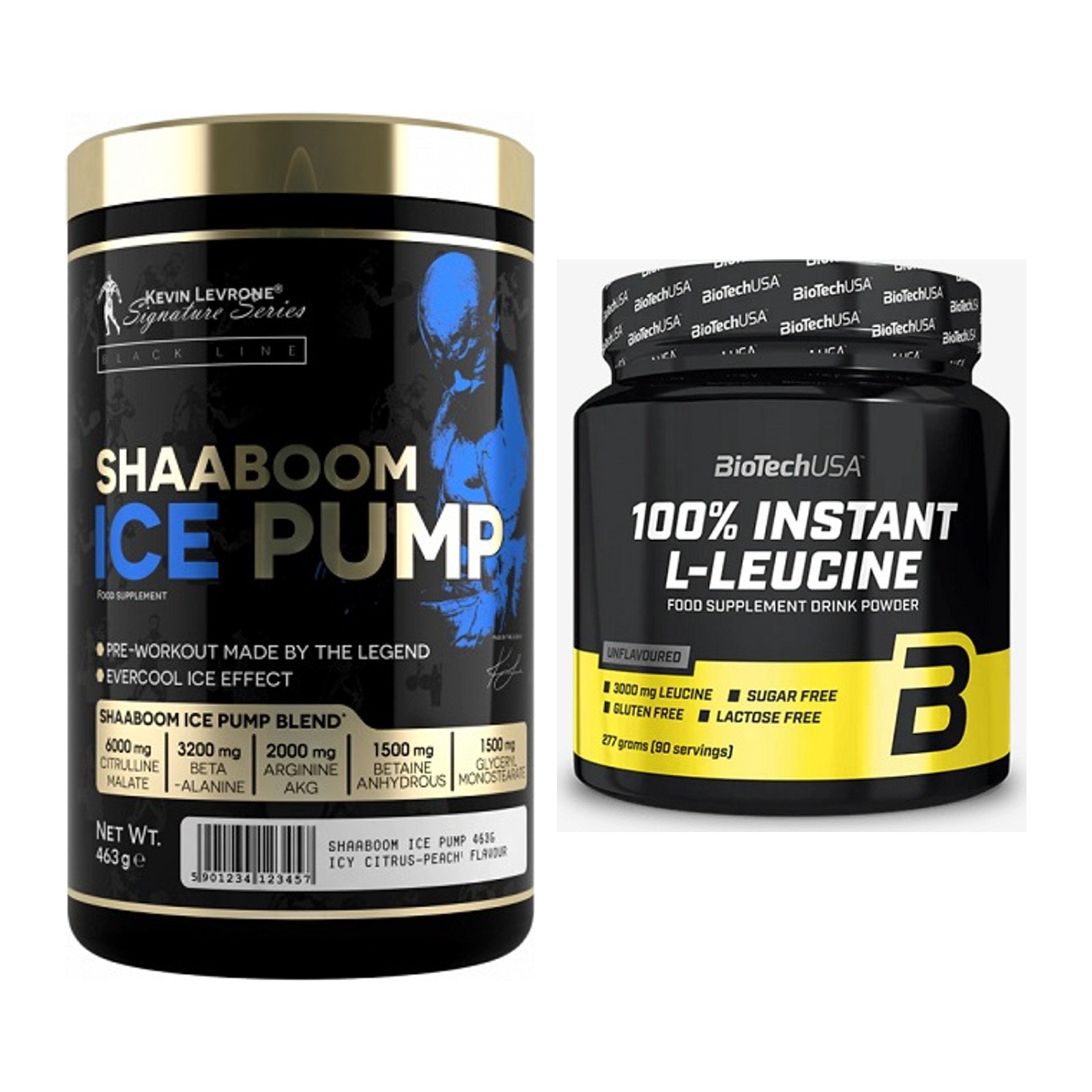 Trainings-Set: Kevin Levrone Shaaboom Ice + BioTech 100% Instant – alle enthaltenen Artikel