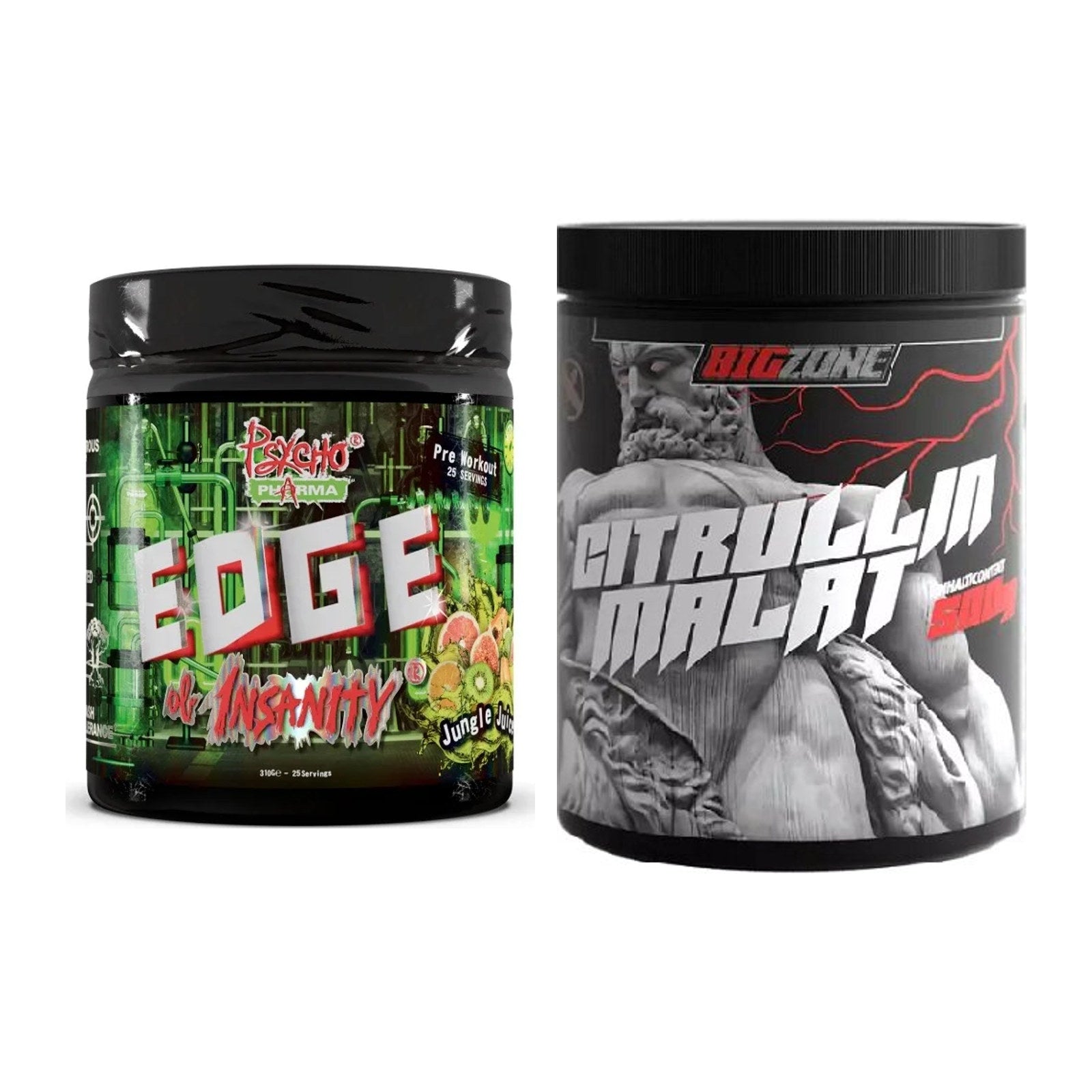 Trainings-Set: Psycho Pharma Edge + Big Zone Citrullin Malat – alle enthaltenen Artikel