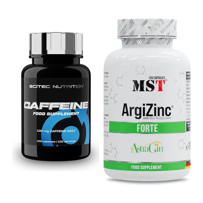 Trainings-Set: Scitec Caffeine + MST ArgiZinc Forte – alle enthaltenen Artikel