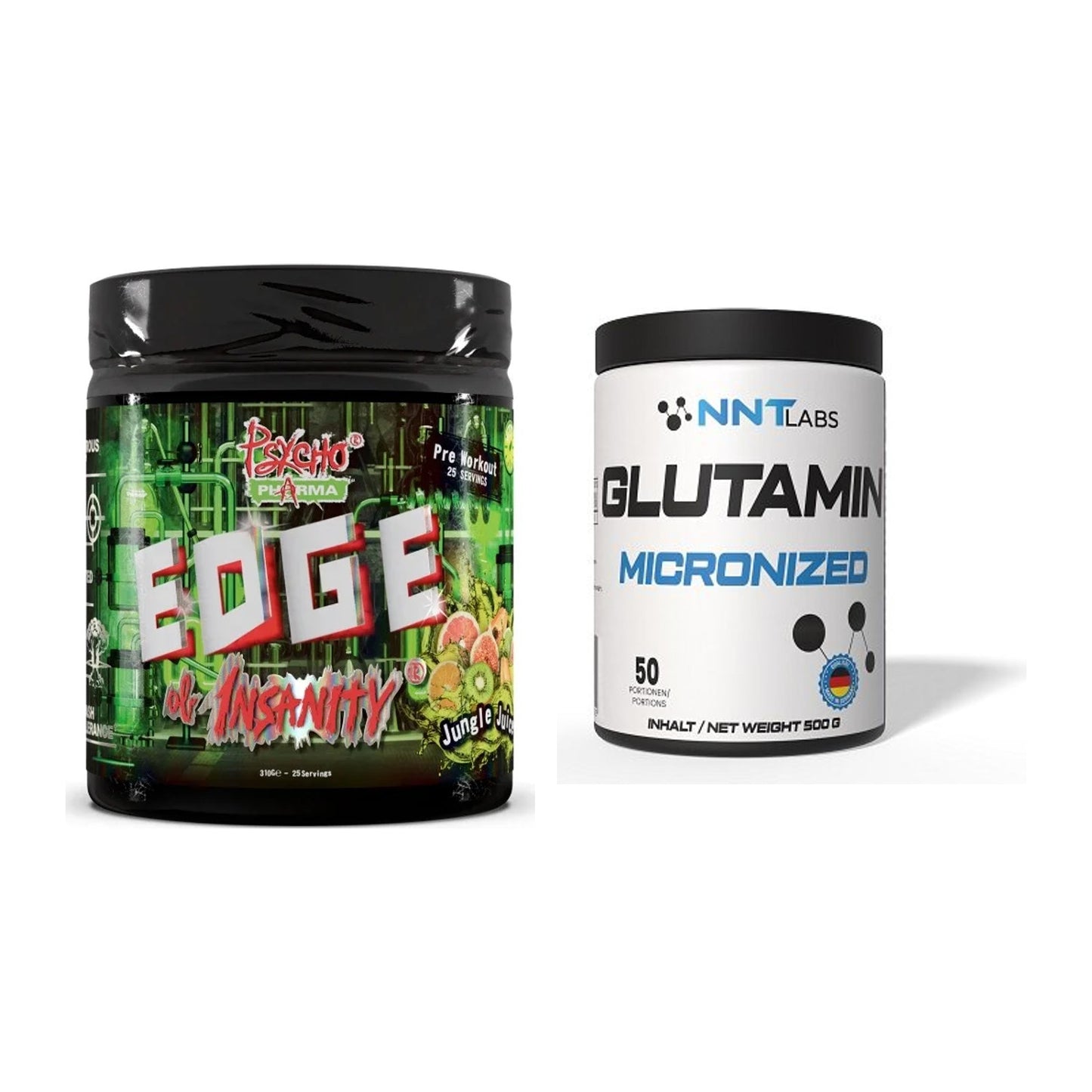 Trainings-Set: Psycho Pharma Edge of Insanity + NNT Glutamin – alle enthaltenen Artikel