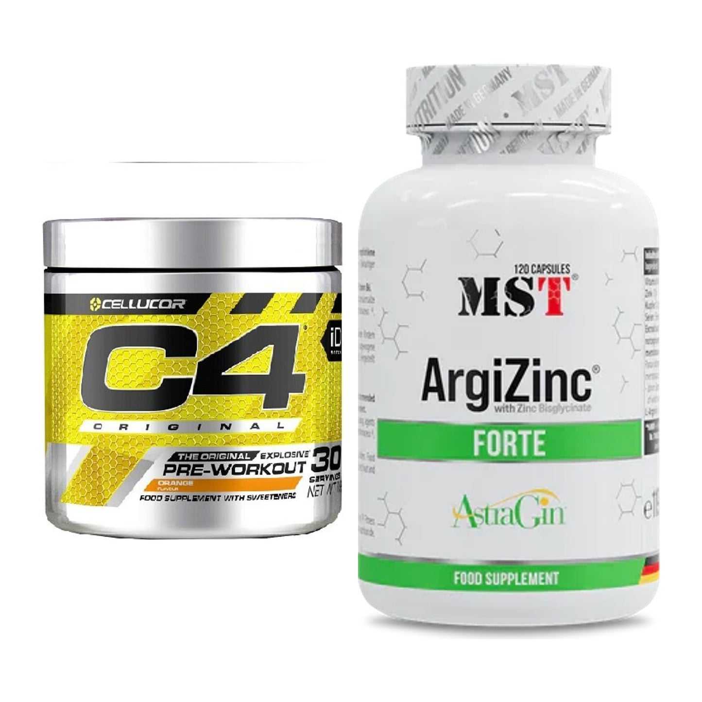 Trainings-Set: Cellucor C4 Original 30Serv. (Icy + MST ArgiZinc Forte – alle enthaltenen Artikel