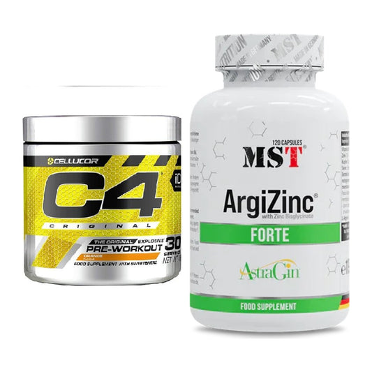 Trainings-Set: Cellucor C4 Original 30Serv. (Icy + MST ArgiZinc Forte – alle enthaltenen Artikel