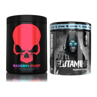Trainings-Set: Genius Nutrition Warcry PUMP + Skull Labs Glutamine – alle enthaltenen Artikel