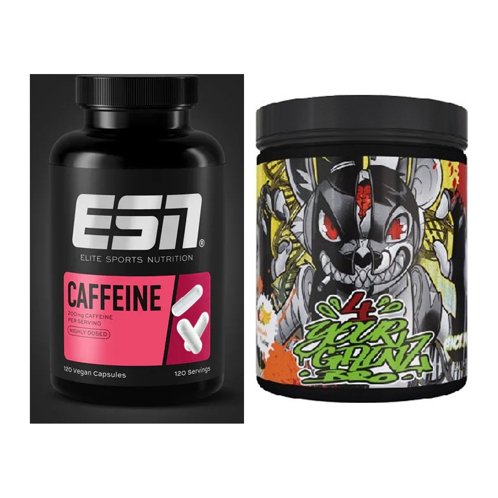 Trainings-Set: ESN Caffeine Caps + BPS-Pharma EAA´s 4Your Gainz Bro – alle enthaltenen Artikel
