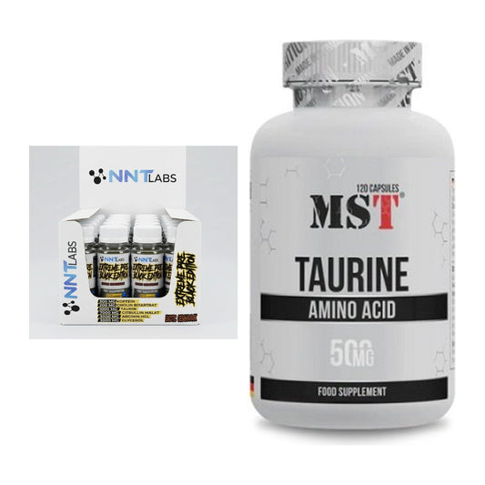 Trainings-Set: NNT Extreme Black Edition Shot + MST Taurine – alle enthaltenen Artikel