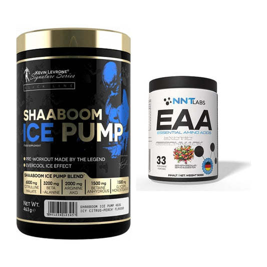 Trainings-Set: Kevin Levrone Shaaboom Ice Pump + NNT EAA – alle enthaltenen Artikel