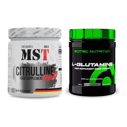 Trainings-Set: MST Citrulline Malat 300g + Scitec L-Glutamin – alle enthaltenen Artikel