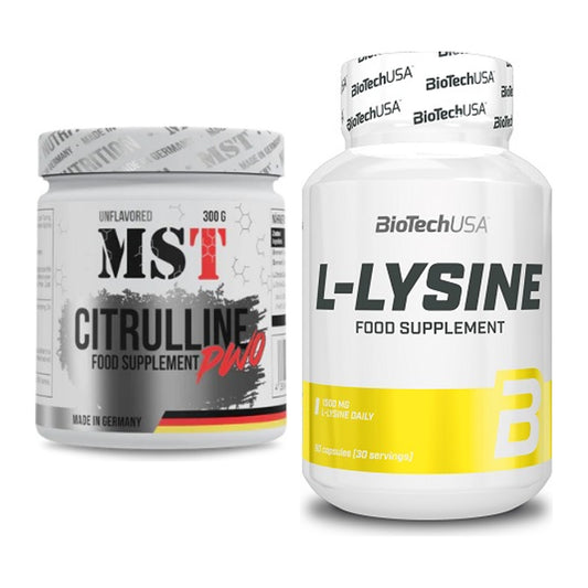 Trainings-Set: MST Citrulline Malat 300g + BioTech L-Lysine – alle enthaltenen Artikel