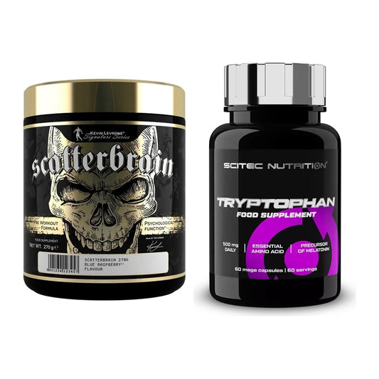 Trainings-Set: Kevin Levrone Scatterbrain + Scitec Tryptophan – alle enthaltenen Artikel