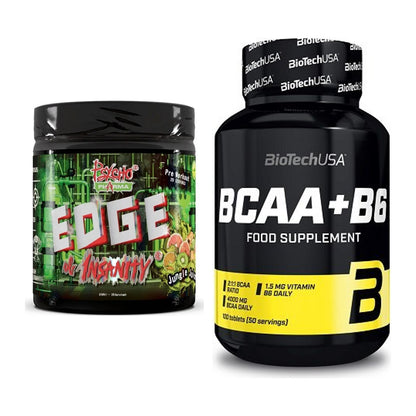 Trainings-Set: Psycho Pharma Edge + BioTech BCAA+B6 100 Tabl – alle enthaltenen Artikel
