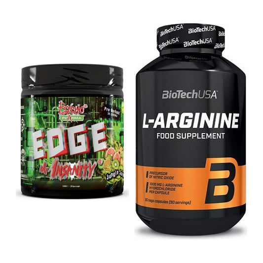Trainings-Set: Psycho Pharma Edge of Insanity + BioTech L-Arginine – alle enthaltenen Artikel