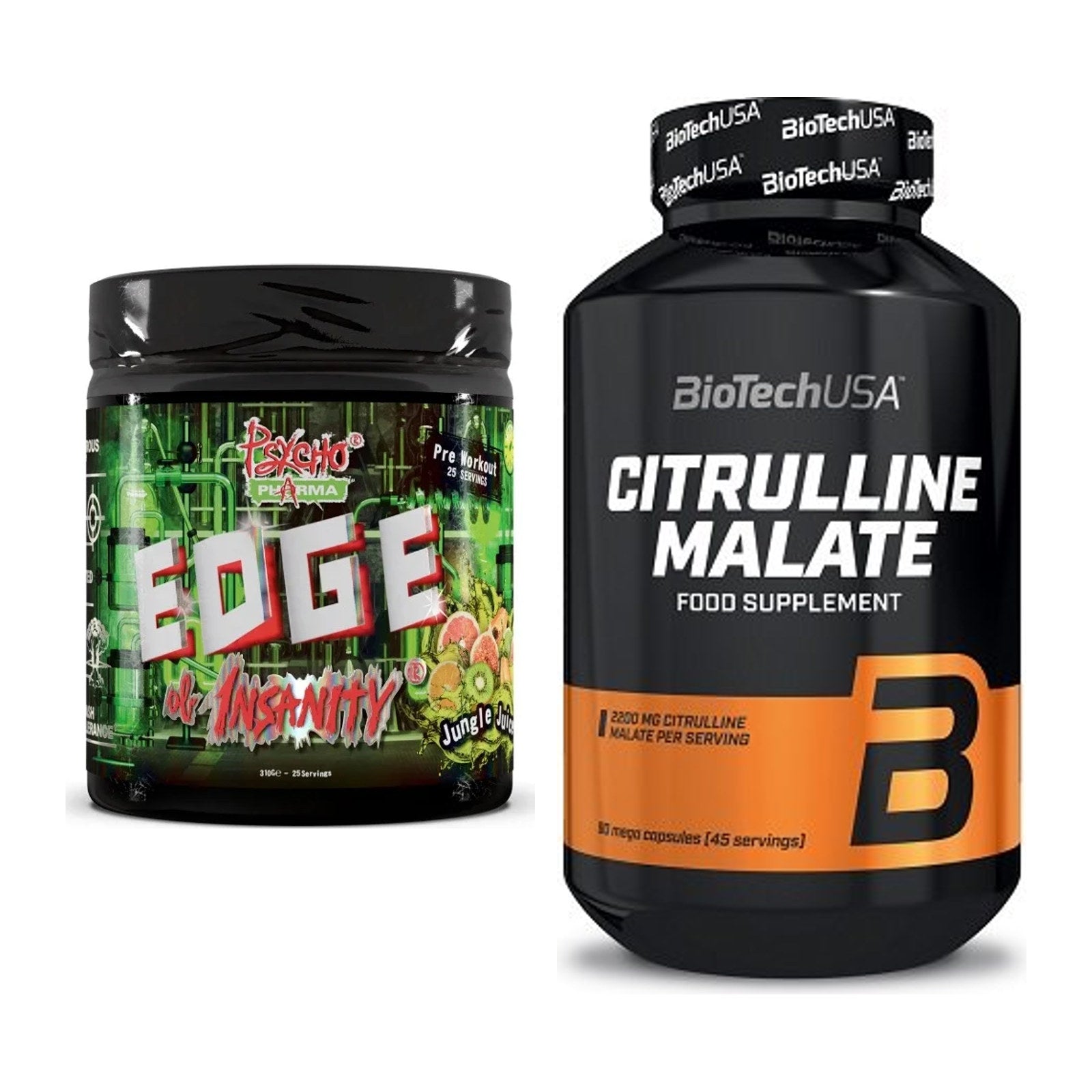 Trainings-Set: Psycho Pharma Edge + BioTech Citrulline Malate – alle enthaltenen Artikel