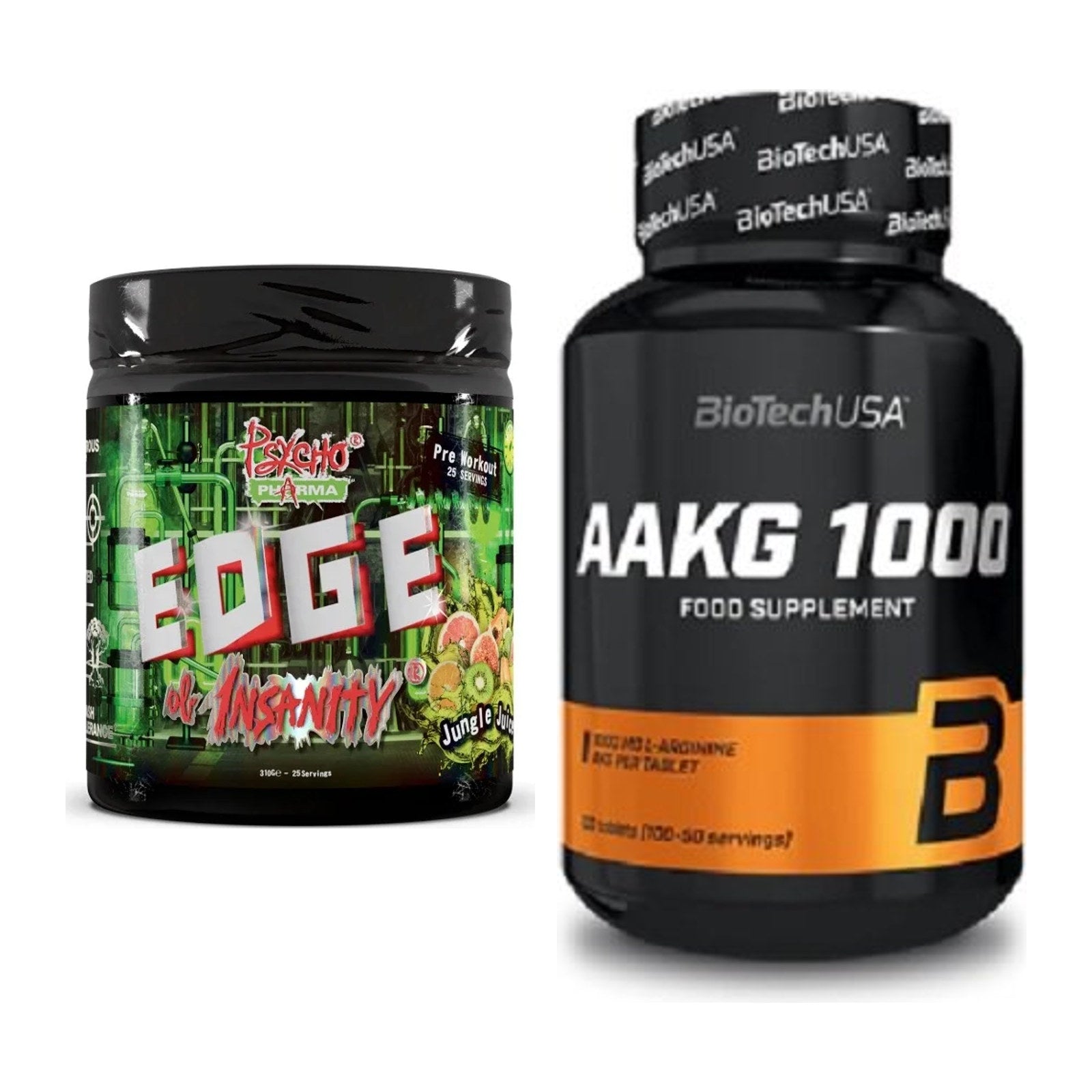 Trainings-Set: Psycho Pharma Edge + BioTech AAKG 1000mg 100 – alle enthaltenen Artikel
