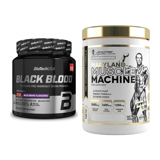 Trainings-Set: BioTech Black Blood CAF + Kevin Levrone Maryland – alle enthaltenen Artikel