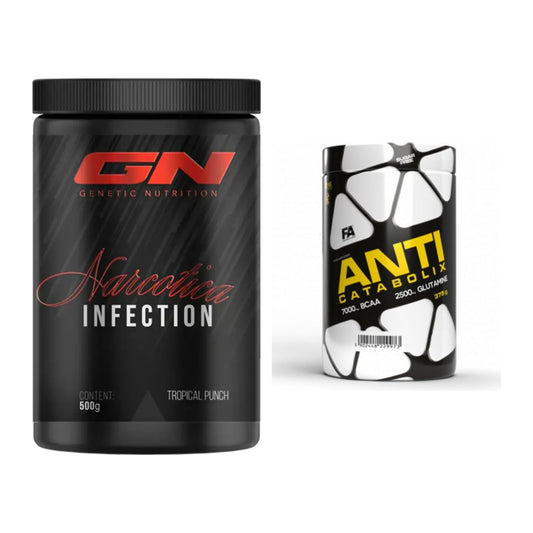 Conjunto de entrenamiento: GN Narcotica Infection + FA Nutrition Anticatabolix - todos los artículos incluidos