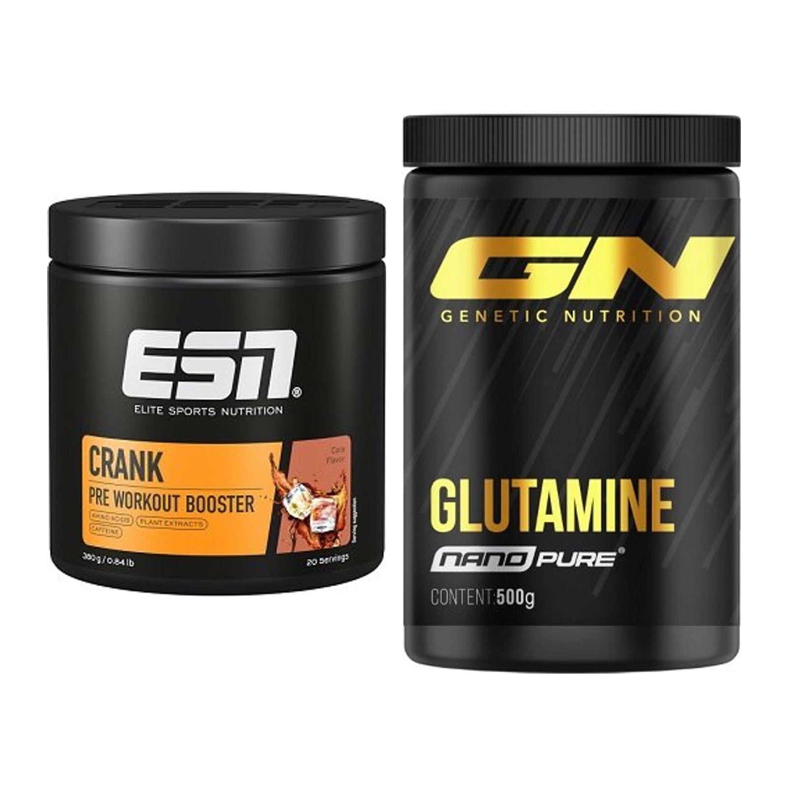Trainings-Set: ESN Crank Booster + GN Nano Pure Glutamine – alle enthaltenen Artikel