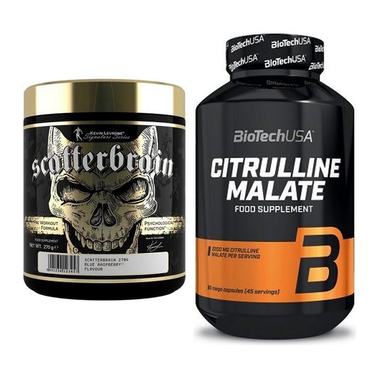 Trainings-Set: Kevin Levrone Scatterbrain + BioTech Citrulline Malate – alle enthaltenen Artikel