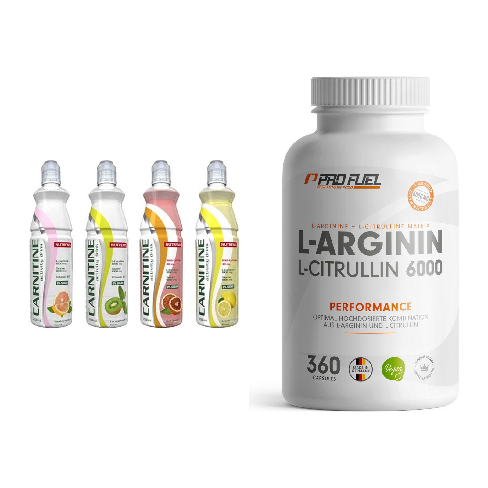 Trainings-Set: Nutrend Activity + ProFuel L-Arginin – alle enthaltenen Artikel