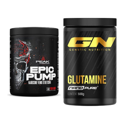 Trainings-Set: Peak EPIC Pump + GN Nano Pure Glutamine – alle enthaltenen Artikel