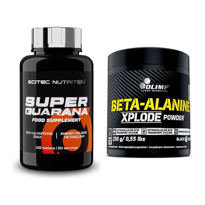 Trainings-Set: Scitec Super Guarana 100 + Olimp Beta-Alanine Xplode – alle enthaltenen Artikel