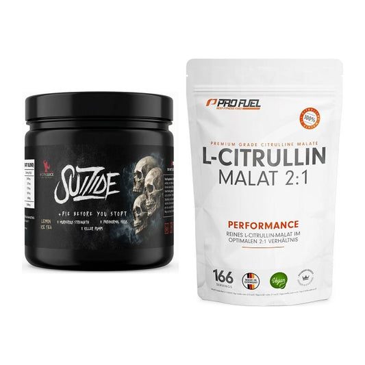 Trainings-Set: #GYMJUICE SUIZIDE Booster + ProFuel L-Citrullin Malat – alle enthaltenen Artikel