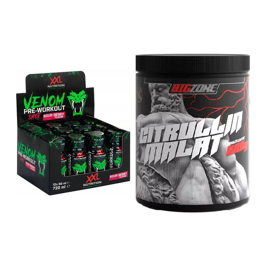 Trainings-Set: XXL Nutrition Venom Shot + Big Zone Citrullin Malat – alle enthaltenen Artikel