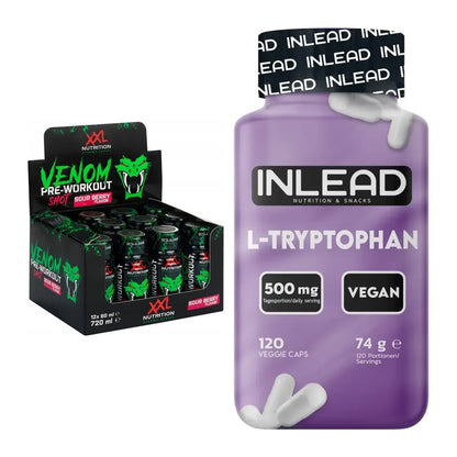 Trainings-Set: XXL Nutrition Venom Shot + INLEAD L-Tryptophan 500mg – alle enthaltenen Artikel