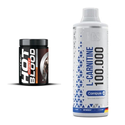 Trainings-Set: Scitec Hot Blood INFINITY + MST L-Carnitine Carnipure – alle enthaltenen Artikel