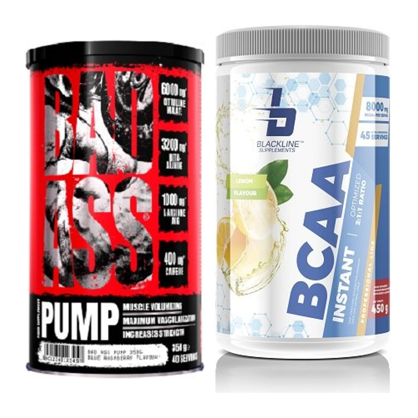 Trainings-Set: BAD ASS Pump + Blackline Supplements BCAA Instant – alle enthaltenen Artikel