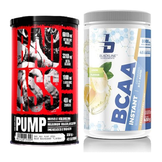Trainings-Set: BAD ASS Pump + Blackline Supplements BCAA Instant – alle enthaltenen Artikel