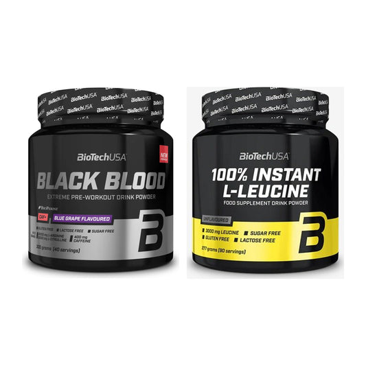 Trainings-Set: BioTech Black Blood CAF + BioTech 100% Instant – alle enthaltenen Artikel