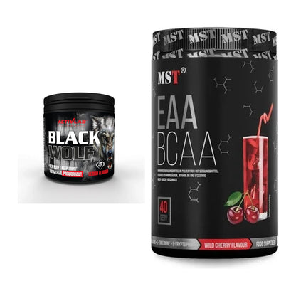 Trainings-Set: Activlab Black Wolf Pre-Workout + MST EAA & BCAA – alle enthaltenen Artikel