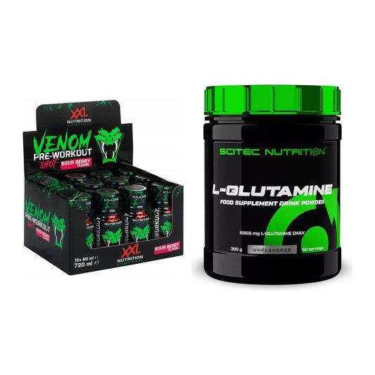 Trainings-Set: XXL Nutrition Venom Shot + Scitec L-Glutamin – alle enthaltenen Artikel