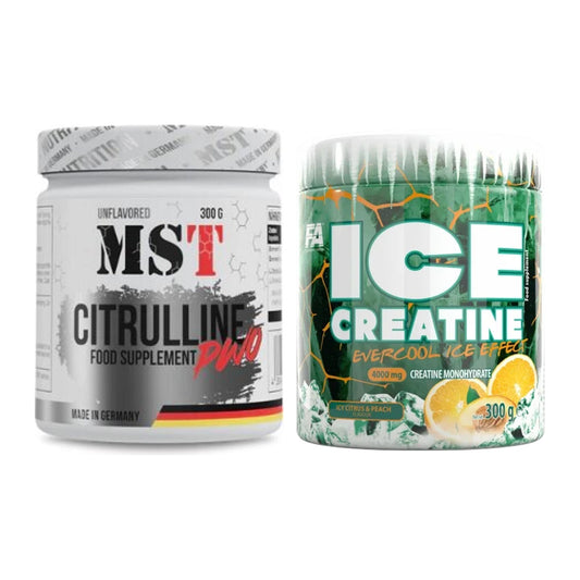 Trainings-Set: MST Citrulline Malat 300g + FA Nutrition ICE Creatine – alle enthaltenen Artikel