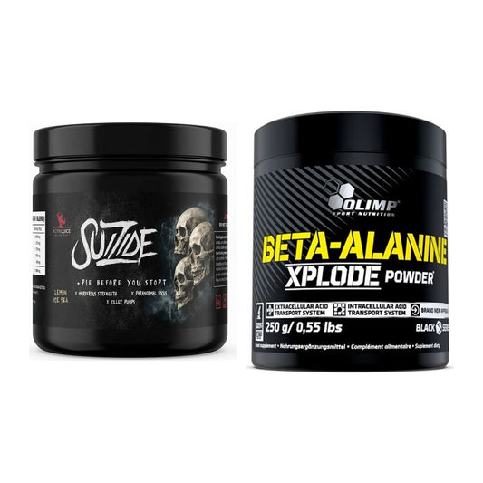 Trainings-Set: #GYMJUICE SUIZIDE Booster + Olimp Beta-Alanine Xplode – alle enthaltenen Artikel