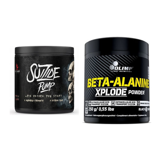 Trainings-Set: #GYMJUICE SUIZIDE PUMP + Olimp Beta-Alanine Xplode – alle enthaltenen Artikel