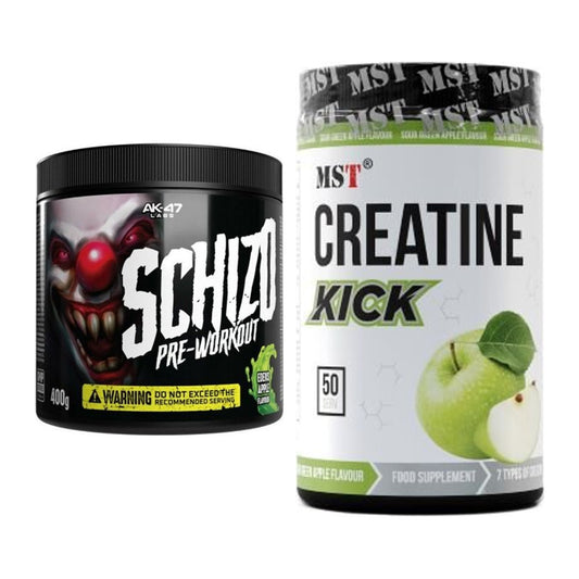 Trainings-Set: AK47 Labs Schizo Pre-Workout + MST Creatine Kick – alle enthaltenen Artikel