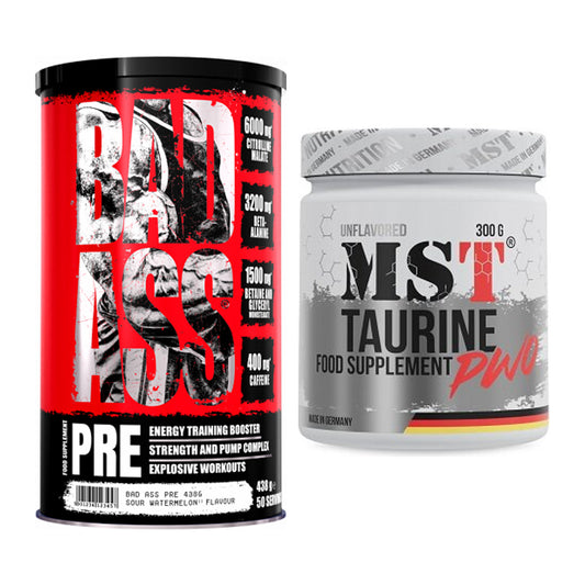 Trainings-Set: BAD ASS Pre + MST Taurine – alle enthaltenen Artikel