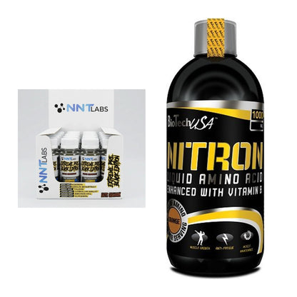 Trainings-Set: NNT Extreme Black Edition Shot + BioTech Liquid Amino – alle enthaltenen Artikel
