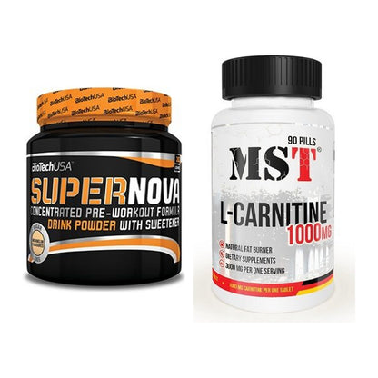 Trainings-Set: BioTech Supernova + MST L-Carnitine 1000 (90 Tabl.) – alle enthaltenen Artikel