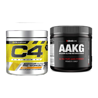 Trainings-Set: Cellucor C4 Original + Sinob Core Arginin AAKG – alle enthaltenen Artikel