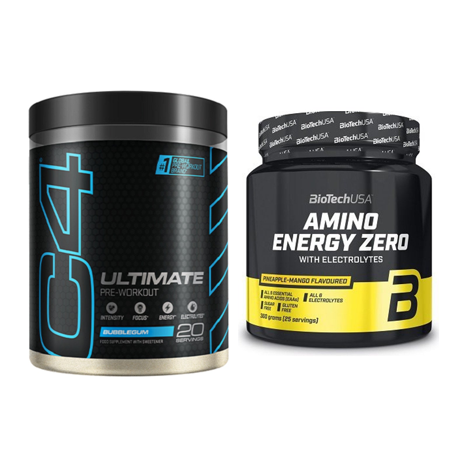 Trainings-Set: Cellucor C4 ULTIMATE 20 + BioTech Amino Energy Zero – alle enthaltenen Artikel