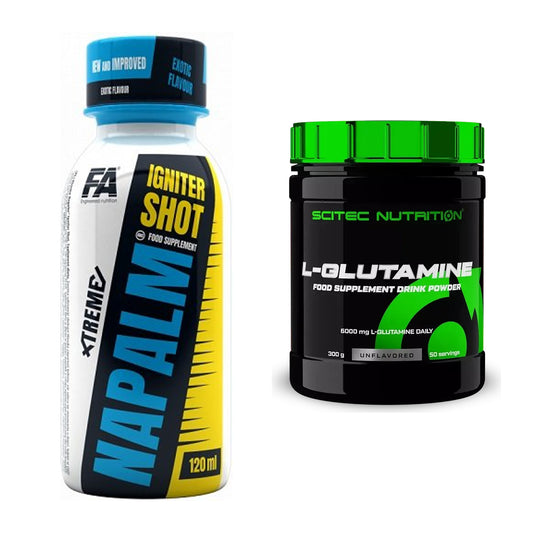 Trainings-Set: FA Nutrition Xtreme Napalm Igniter + Scitec L-Glutamin – alle enthaltenen Artikel